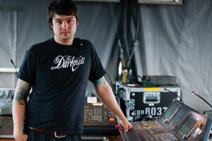 Ian MacDonald on tour with the Canadian band Metric  uses GLP Spot One in support of the Synthetica tour