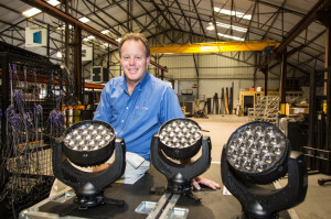 Ray Ziegler of RZI Lighting with his GLP impression X4 units