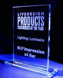 GLP-Live Design X4 Bar 20 Award