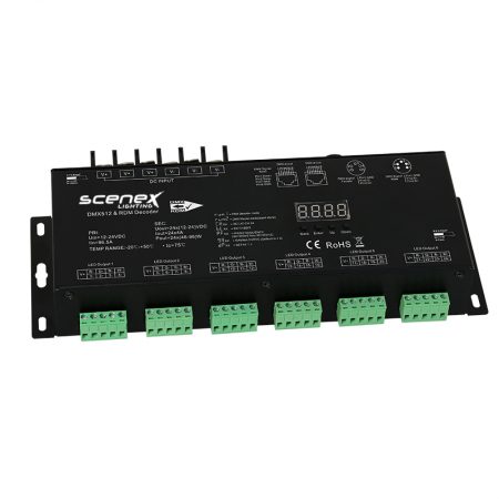 scenex, led, dmx driver, 24 channel